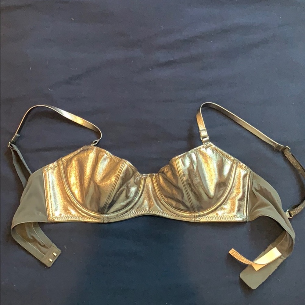 Victoria secret grey metallic  bra in size 32C
